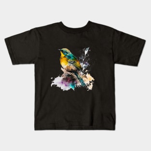 A nice bird with leaves Kids T-Shirt